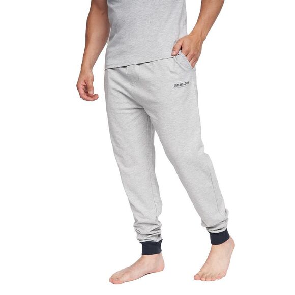 Duck and Cover Mens Vianney Pajama Set / Grey Marl - Picture 4 of 6